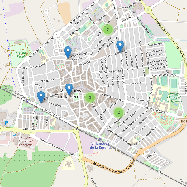 Thumbnail Mapa de farmacias en Villanueva de la Serena