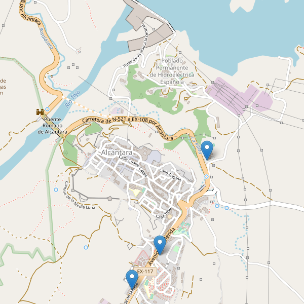 Thumbnail Mapa de hoteles en Alcántara