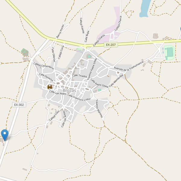 Thumbnail Mapa de hoteles en Brozas