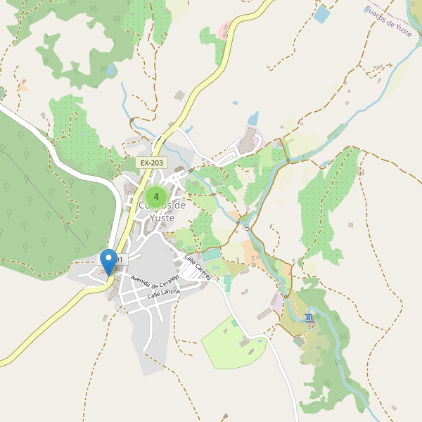 Thumbnail Mapa de hoteles en Cuacos de Yuste