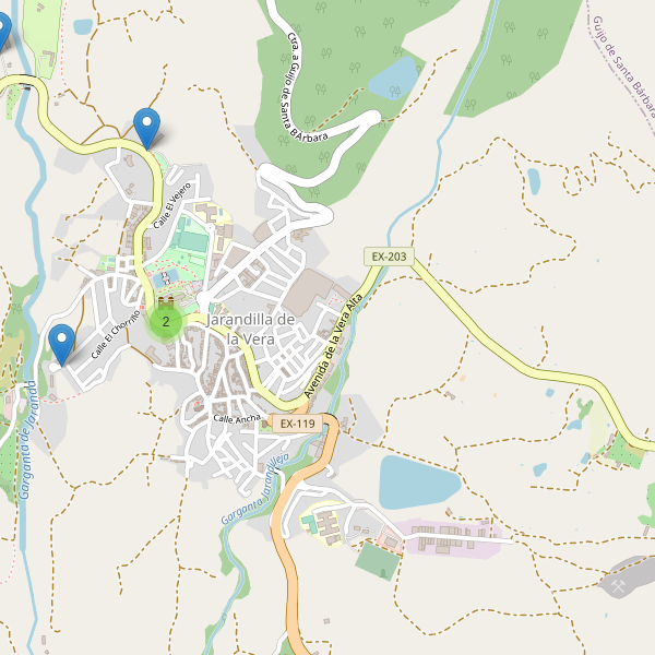 Thumbnail Mapa de hoteles en Jarandilla de la Vera