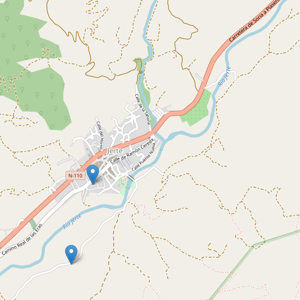 Thumbnail Mapa de hoteles en Jerte