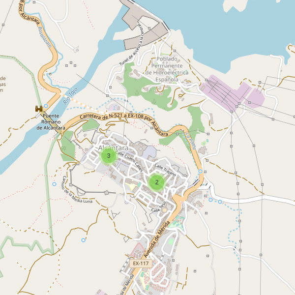 Mapa de iglesias en Alcántara Thumbnail