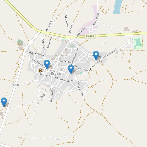 Mapa de iglesias en Brozas Thumbnail