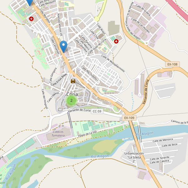 Mapa de iglesias en Coria Thumbnail