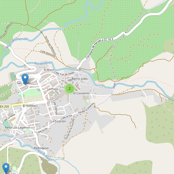 Mapa de iglesias en Hervás Thumbnail