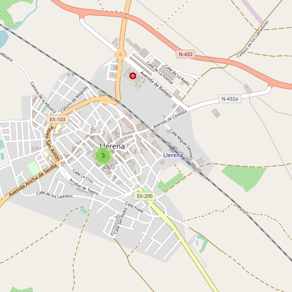 Mapa de iglesias en Llerena Thumbnail