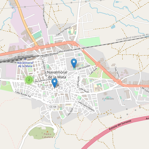 Mapa de iglesias en Navalmoral de la Mata Thumbnail