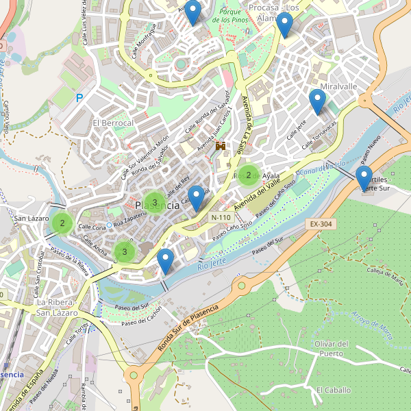 Mapa de iglesias en Plasencia Thumbnail