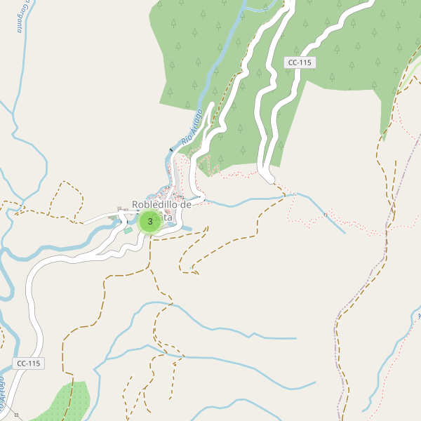 Mapa de iglesias en Robledillo de Gata Thumbnail