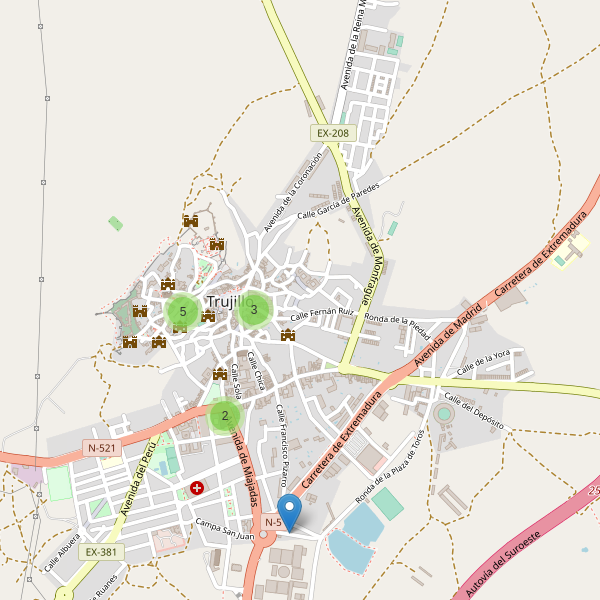 Mapa de iglesias en Trujillo Thumbnail