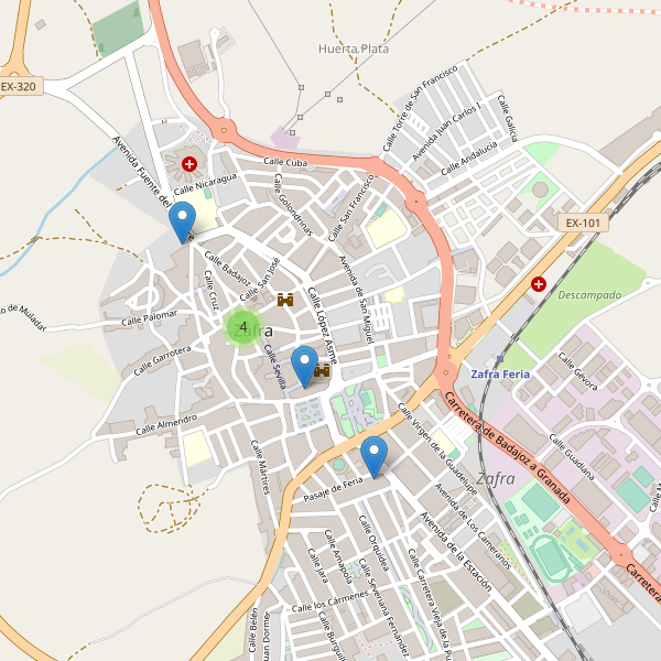 Mapa de iglesias en Zafra Thumbnail