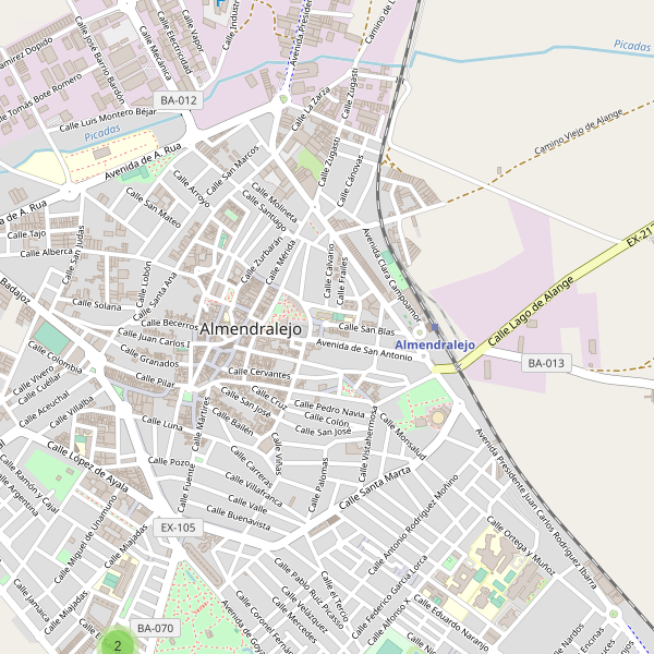 Mapa de mercados en Almendralejo Thumbnail