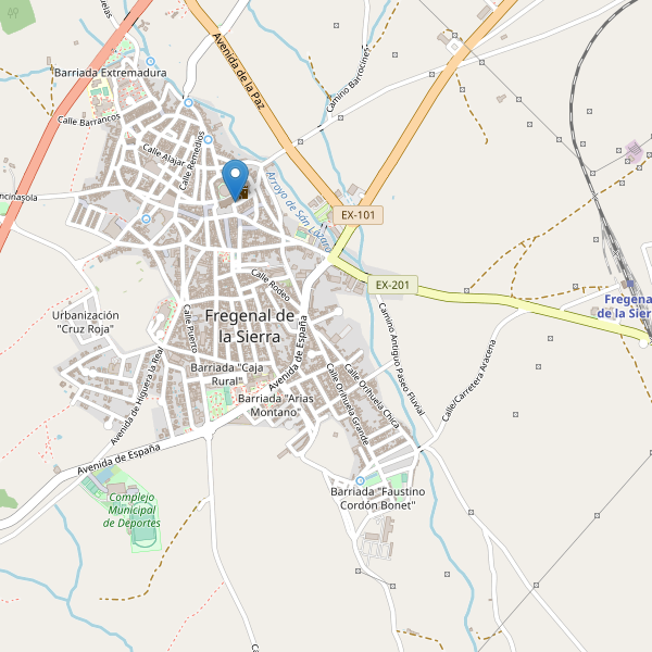 Mapa de mercados en Fregenal de la Sierra Thumbnail