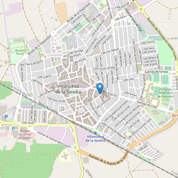 Mapa de mercados en Villanueva de la Serena Thumbnail