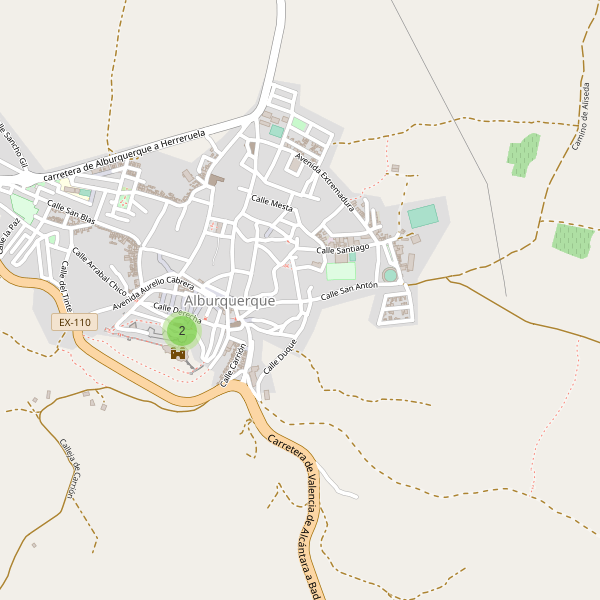 Mapa de monumentos en Alburquerque Thumbnail