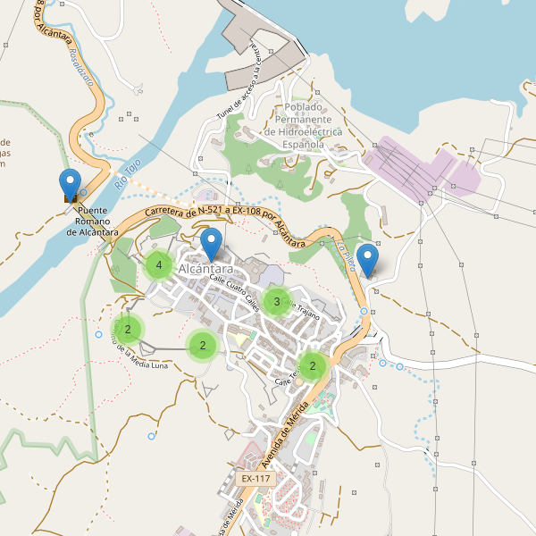 Mapa de monumentos en Alcántara Thumbnail