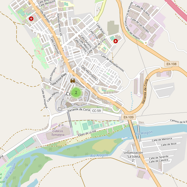 Mapa de monumentos en Coria Thumbnail