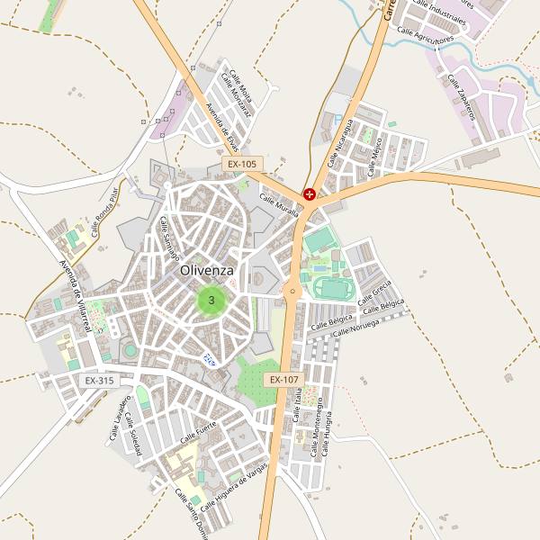 Mapa de monumentos en Olivenza Thumbnail