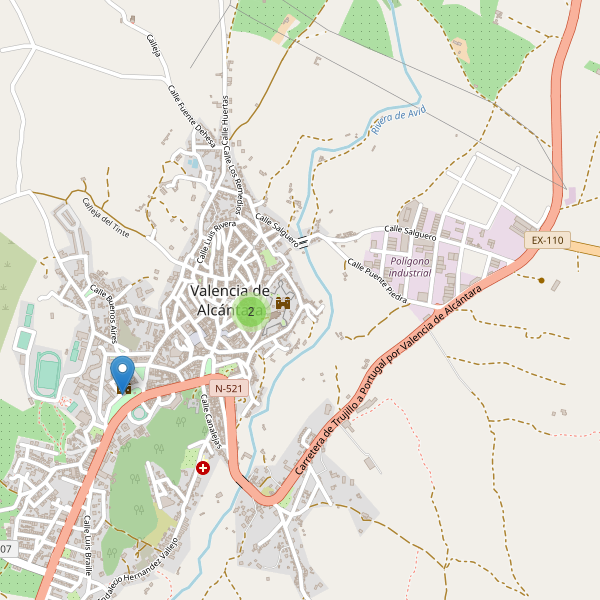 Mapa de monumentos en Valencia de Alcántara Thumbnail