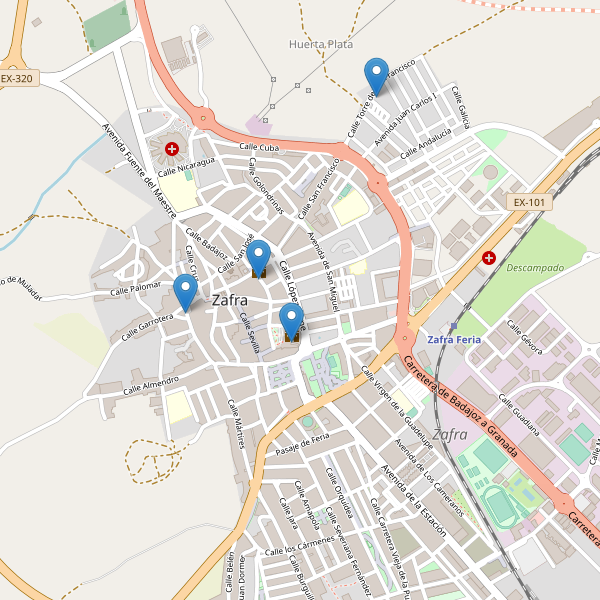 Mapa de monumentos en Zafra Thumbnail