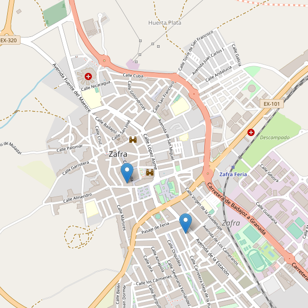 Thumbnail Mapa de museos en Zafra