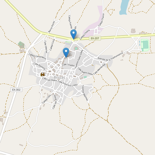 Thumbnail Mapa de restaurantes en Brozas