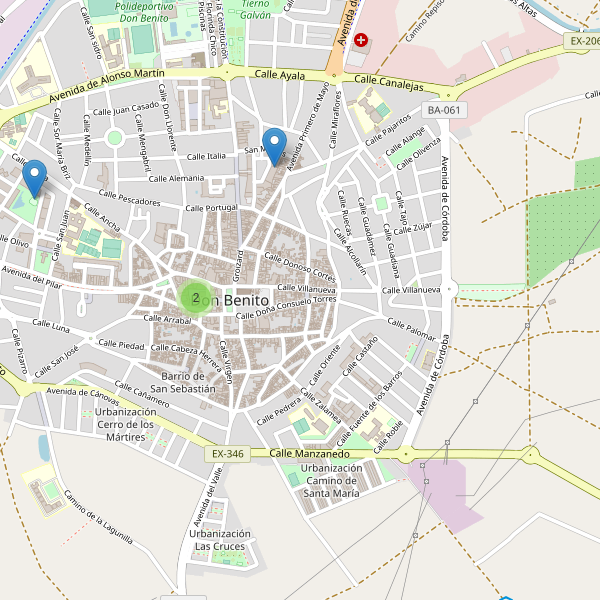 Thumbnail Mapa de restaurantes en Don Benito