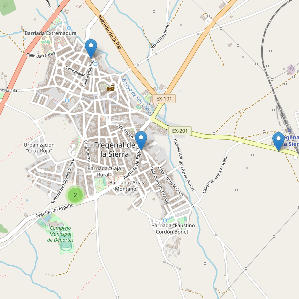 Thumbnail Mapa de restaurantes en Fregenal de la Sierra