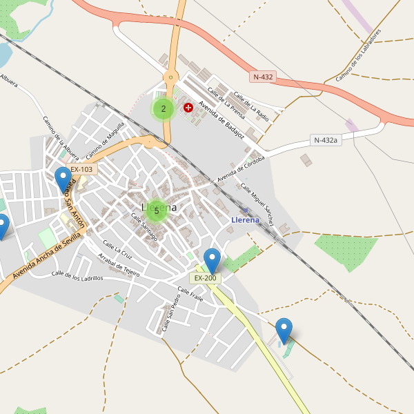 Thumbnail Mapa de restaurantes en Llerena