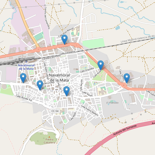 Thumbnail Mapa de restaurantes en Navalmoral de la Mata