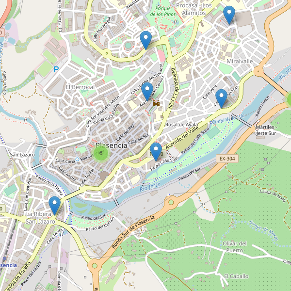 Thumbnail Mapa de restaurantes en Plasencia