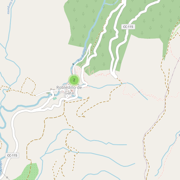 Thumbnail Mapa de restaurantes en Robledillo de Gata