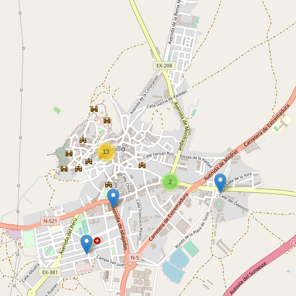 Thumbnail Mapa de restaurantes en Trujillo