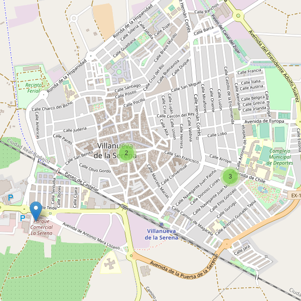 Thumbnail Mapa de restaurantes en Villanueva de la Serena