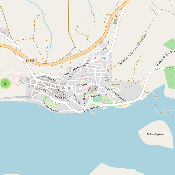 Mapa de sitios-arqueologicos en Alange Thumbnail