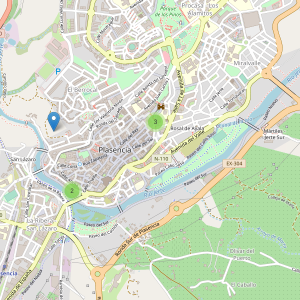 Mapa de sitios-arqueologicos en Plasencia Thumbnail