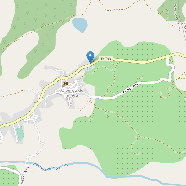 Mapa de sitios-arqueologicos en Valverde de la Vera Thumbnail