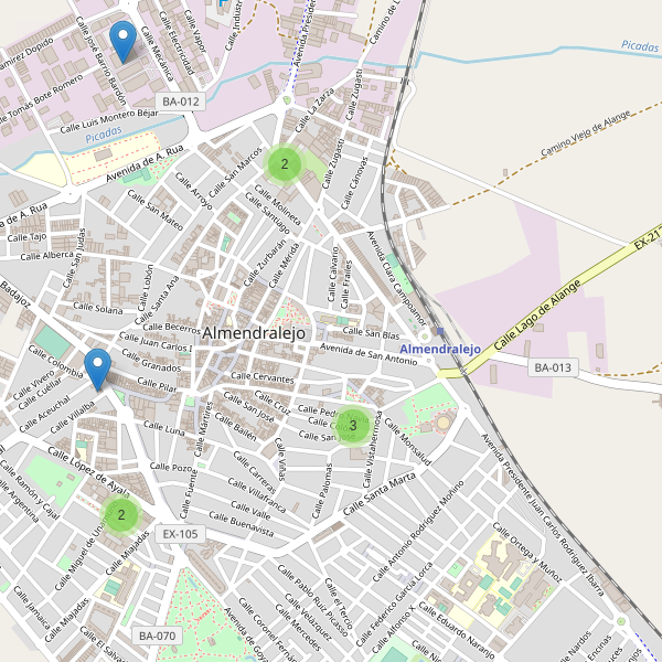 Thumbnail Mapa de supermercados en Almendralejo