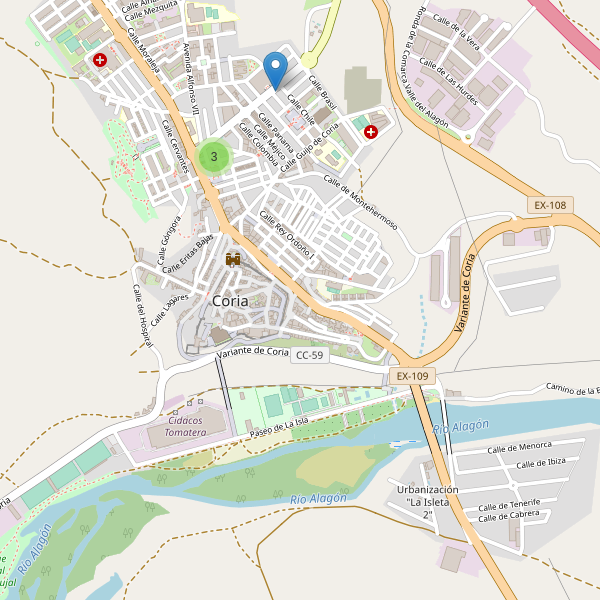 Thumbnail Mapa de supermercados en Coria