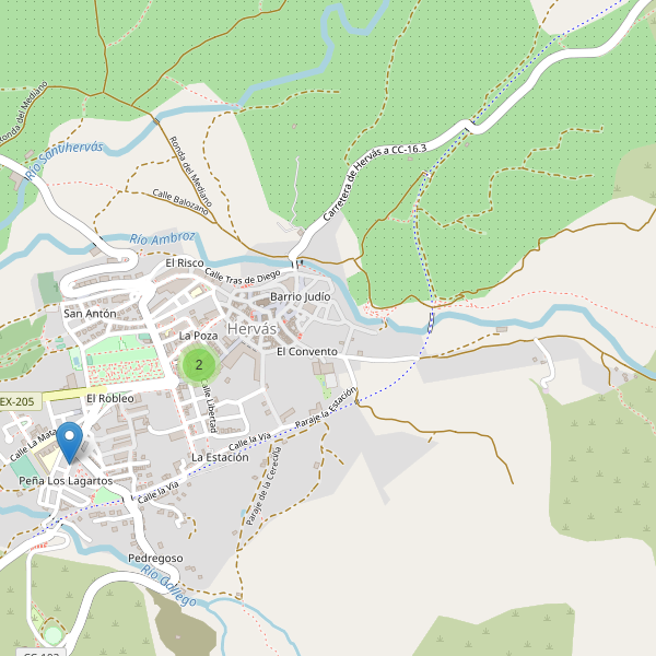 Thumbnail Mapa de supermercados en Hervás