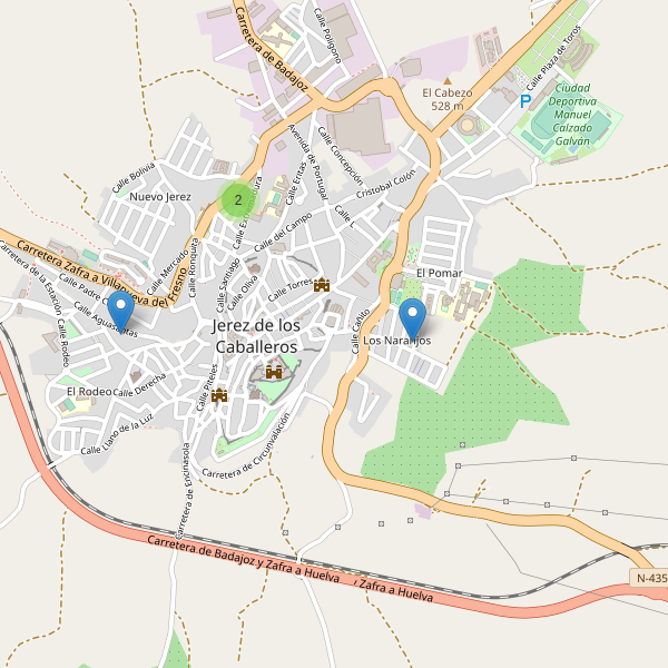 Thumbnail Mapa de supermercados en Jerez de los Caballeros