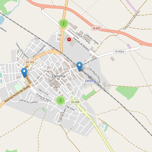 Thumbnail Mapa de supermercados en Llerena