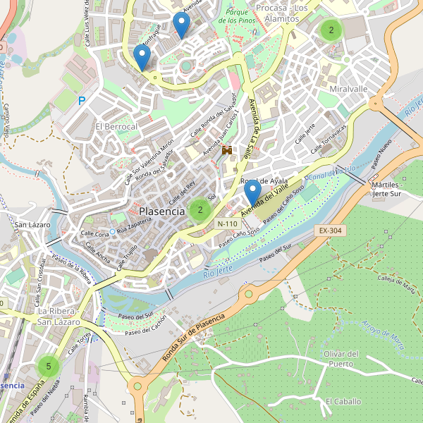 Thumbnail Mapa de supermercados en Plasencia