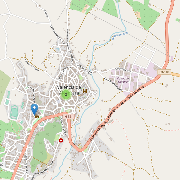 Thumbnail Mapa de supermercados en Valencia de Alcántara