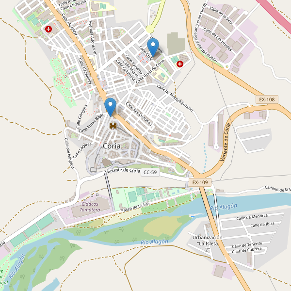 Mapa de taxi en Coria Thumbnail