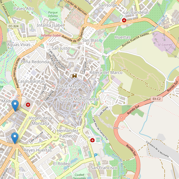 Mapa de taxi en Cáceres Thumbnail