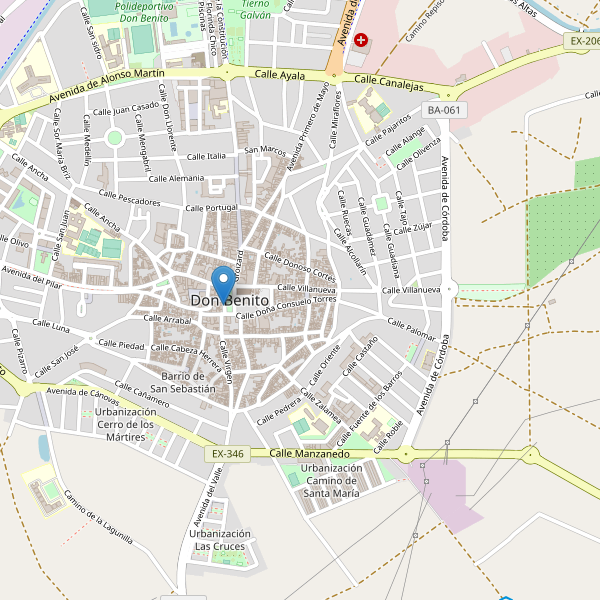 Mapa de taxi en Don Benito Thumbnail