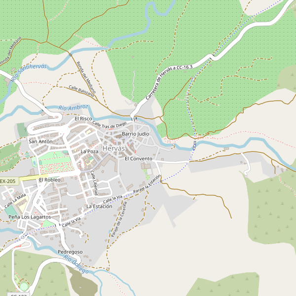 Mapa de taxi en Hervás Thumbnail