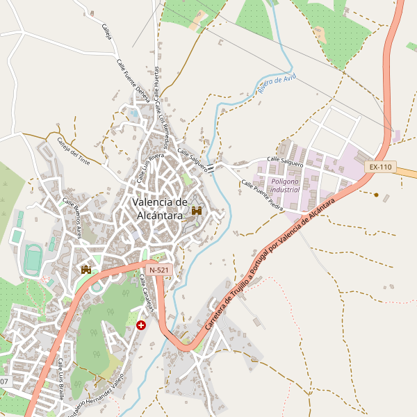 Mapa de taxi en Valencia de Alcántara Thumbnail